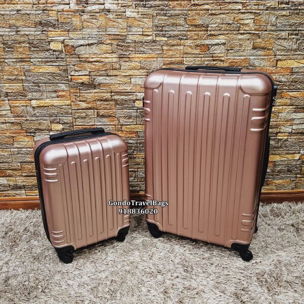 Conjunto de 2 Malas de Viagem ABS - 1 Porão 32Kg + 1 Cabine 8 a 10Kg
