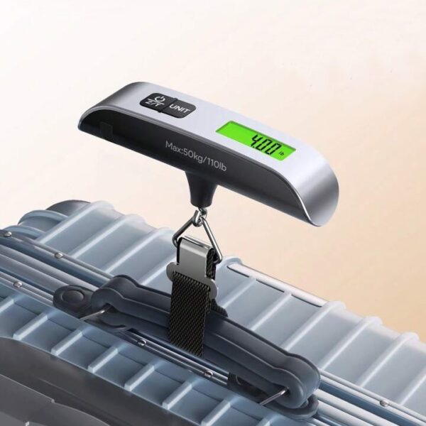 Balança Digital Portátil para Malas Viagem - Até 50Kg - Alta Precisão