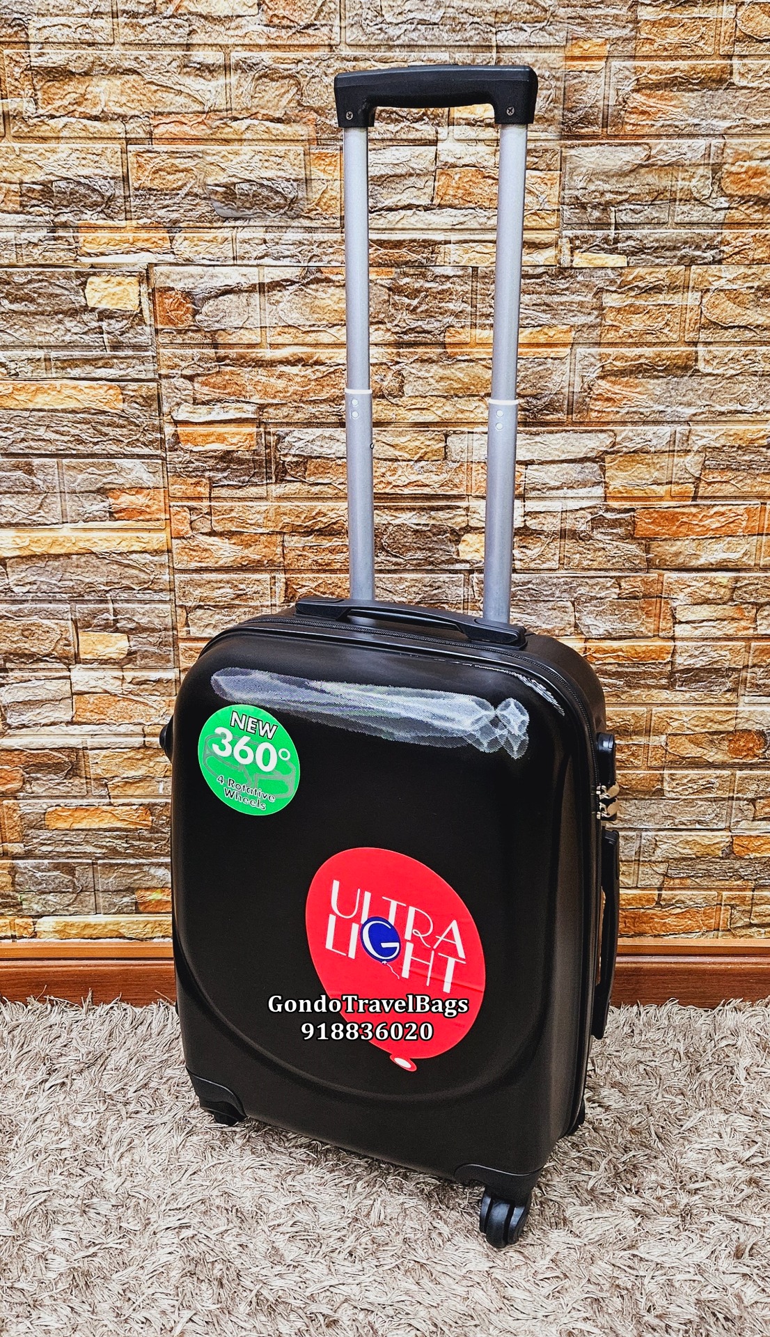 Mala de Cabine Com Trolley 55cm - Padrão Liso