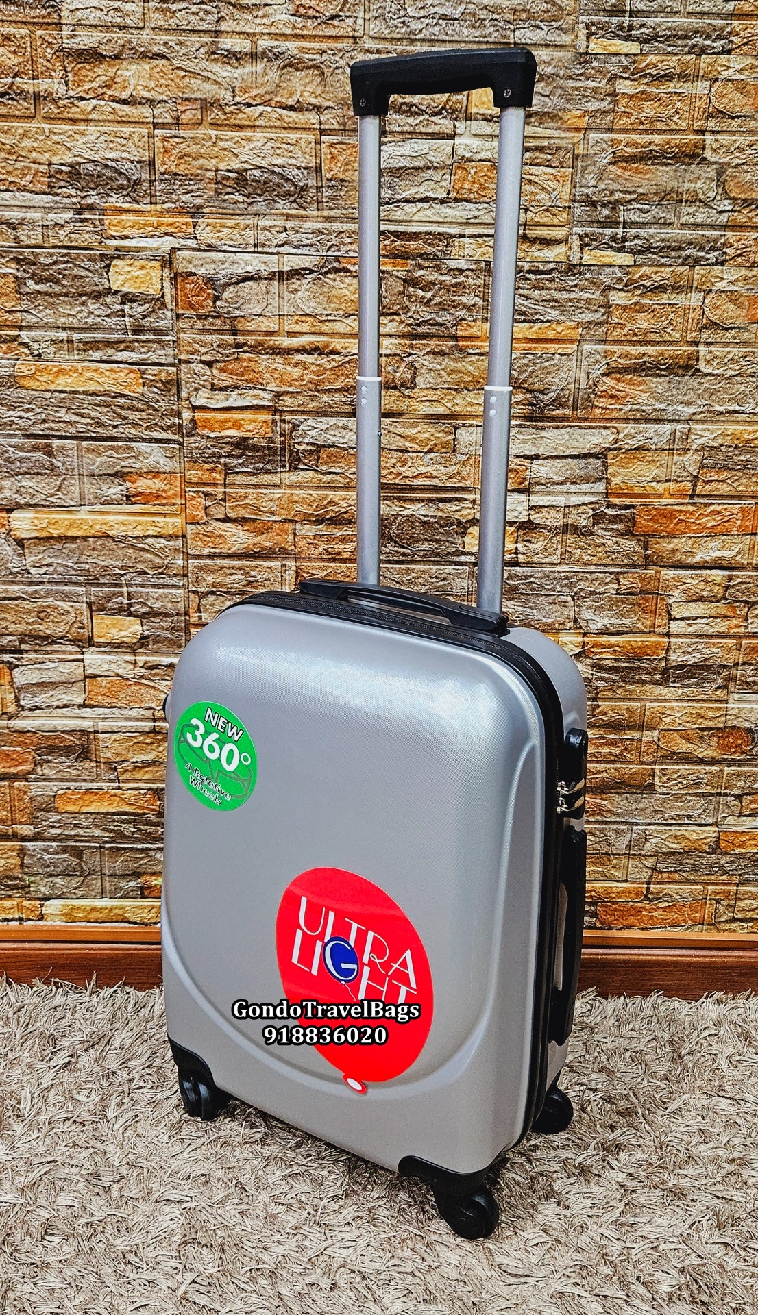 Mala de Cabine Com Trolley 55cm - Padrão Liso