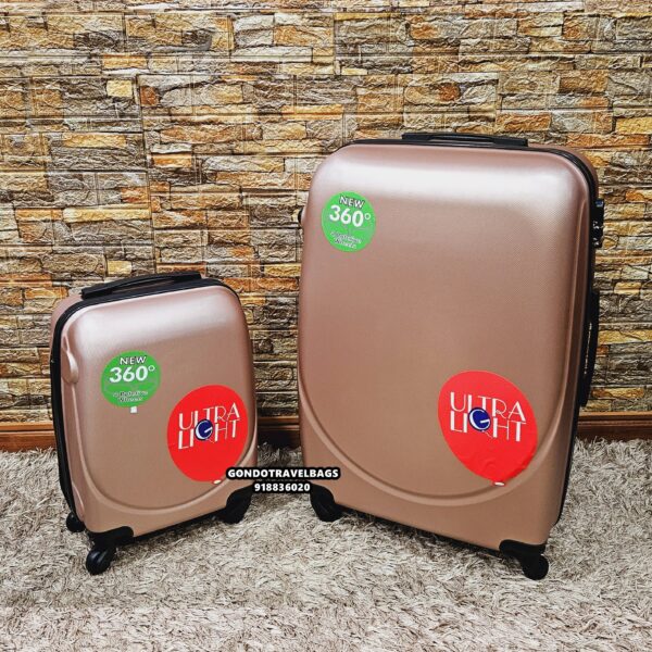 Conjunto de 2 Malas de Viagem ABS - 1 Porão 32Kg + 1 Cabine 8 ou 10Kg