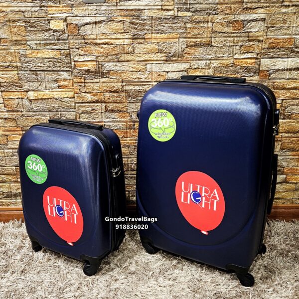 Conjunto de 2 Malas de Viagem ABS - 1 Porão 23Kg + 1 Cabine 8 ou 10Kg