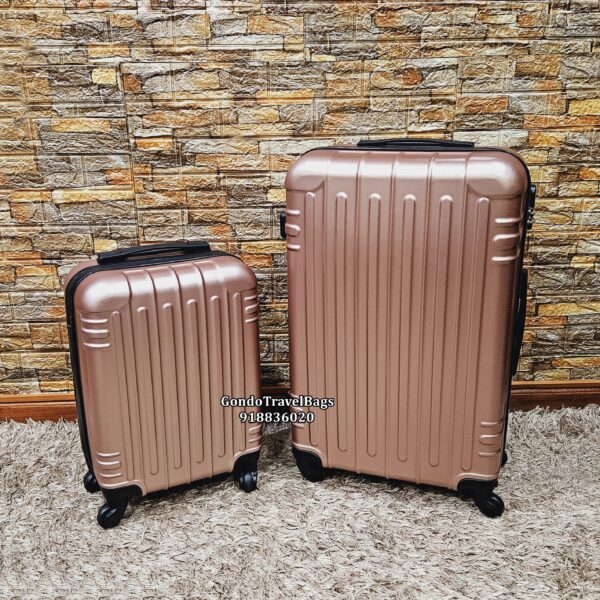 Conjunto de 2 Malas de Viagem ABS - 1 Porão 23Kg + 1 Cabine 8 a 10Kg