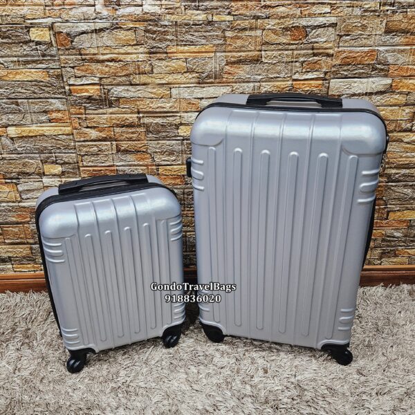 Conjunto de 2 Malas de Viagem ABS - 1 Porão 23Kg + 1 Cabine 8 a 10Kg