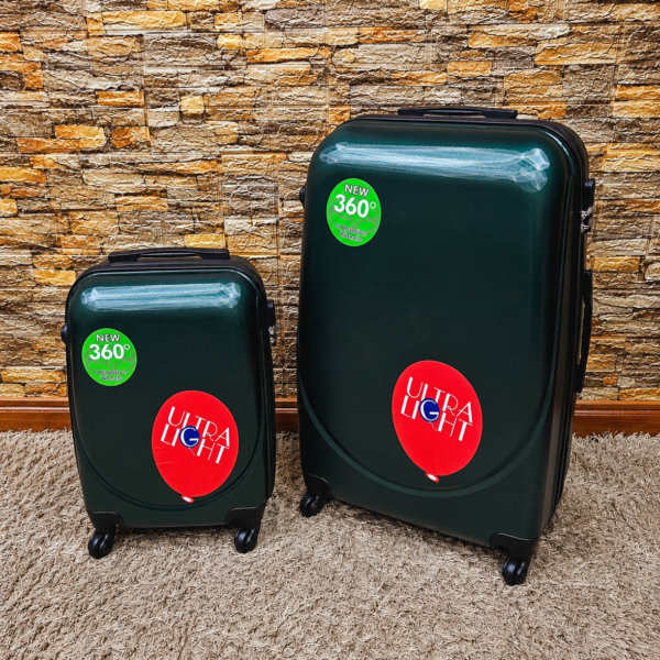 Conjunto de 2 Malas de Viagem ABS - 1 Porão 32Kg + 1 Cabine 8 ou 10Kg