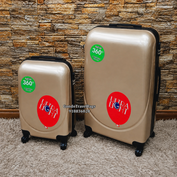Conjunto de 2 Malas de Viagem ABS - 1 Porão 23Kg + 1 Cabine 8 ou 10Kg