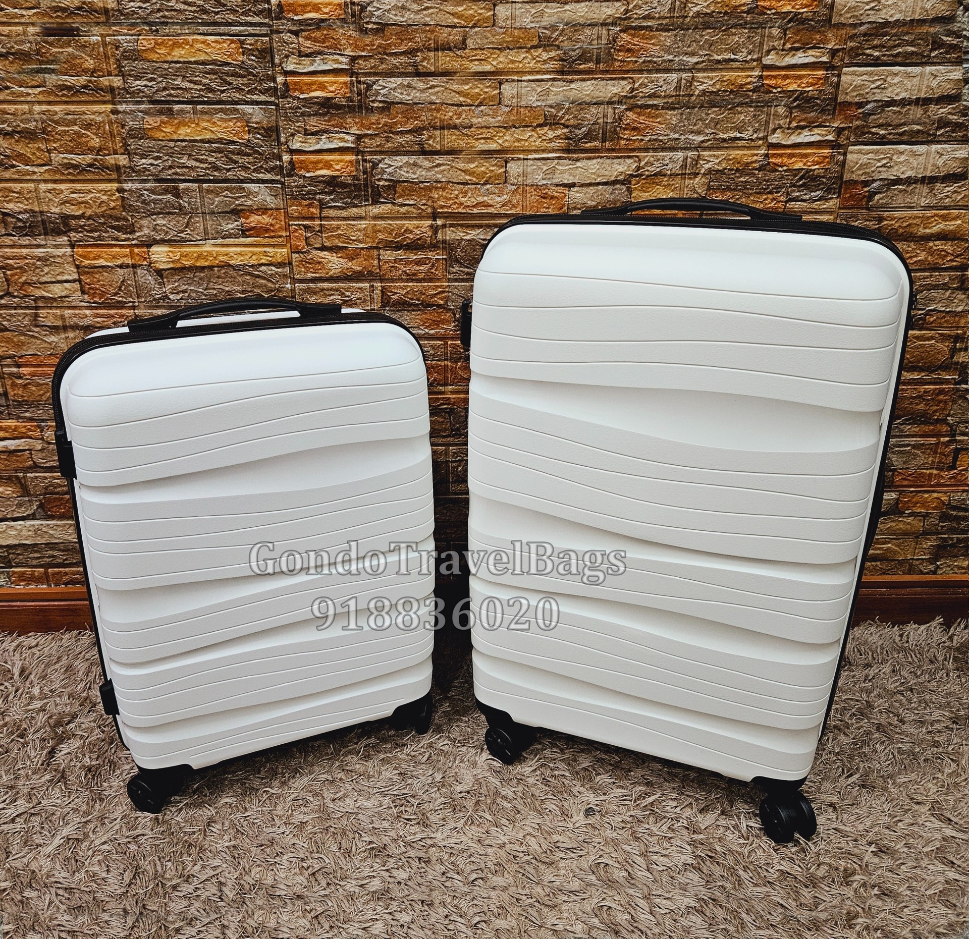 2 Malas de Viagem Polipropileno - Porão 23Kg + Cabine 8 ou 10Kg