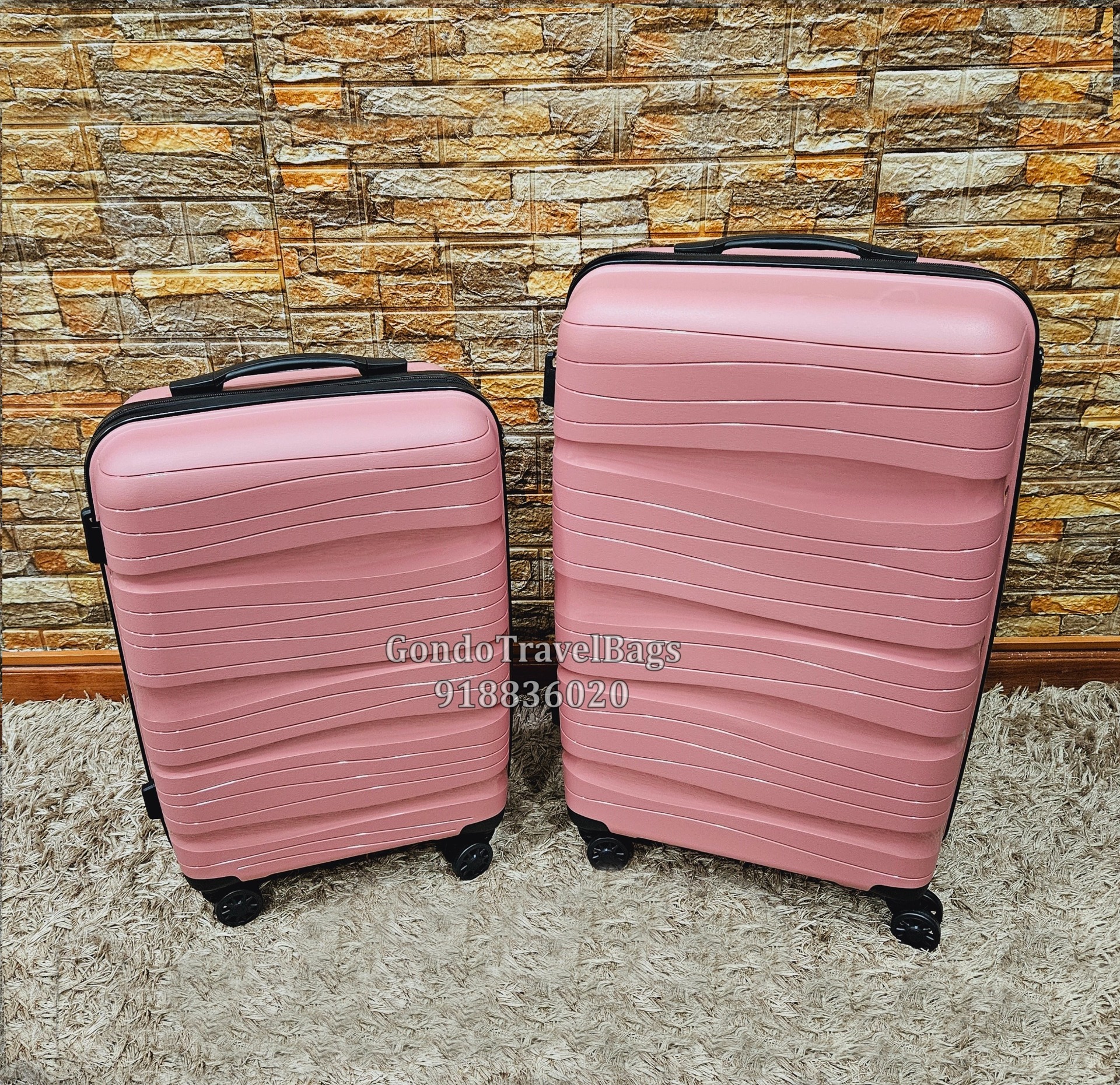 2 Malas de Viagem Polipropileno - Porão 23Kg + Cabine 8 ou 10Kg