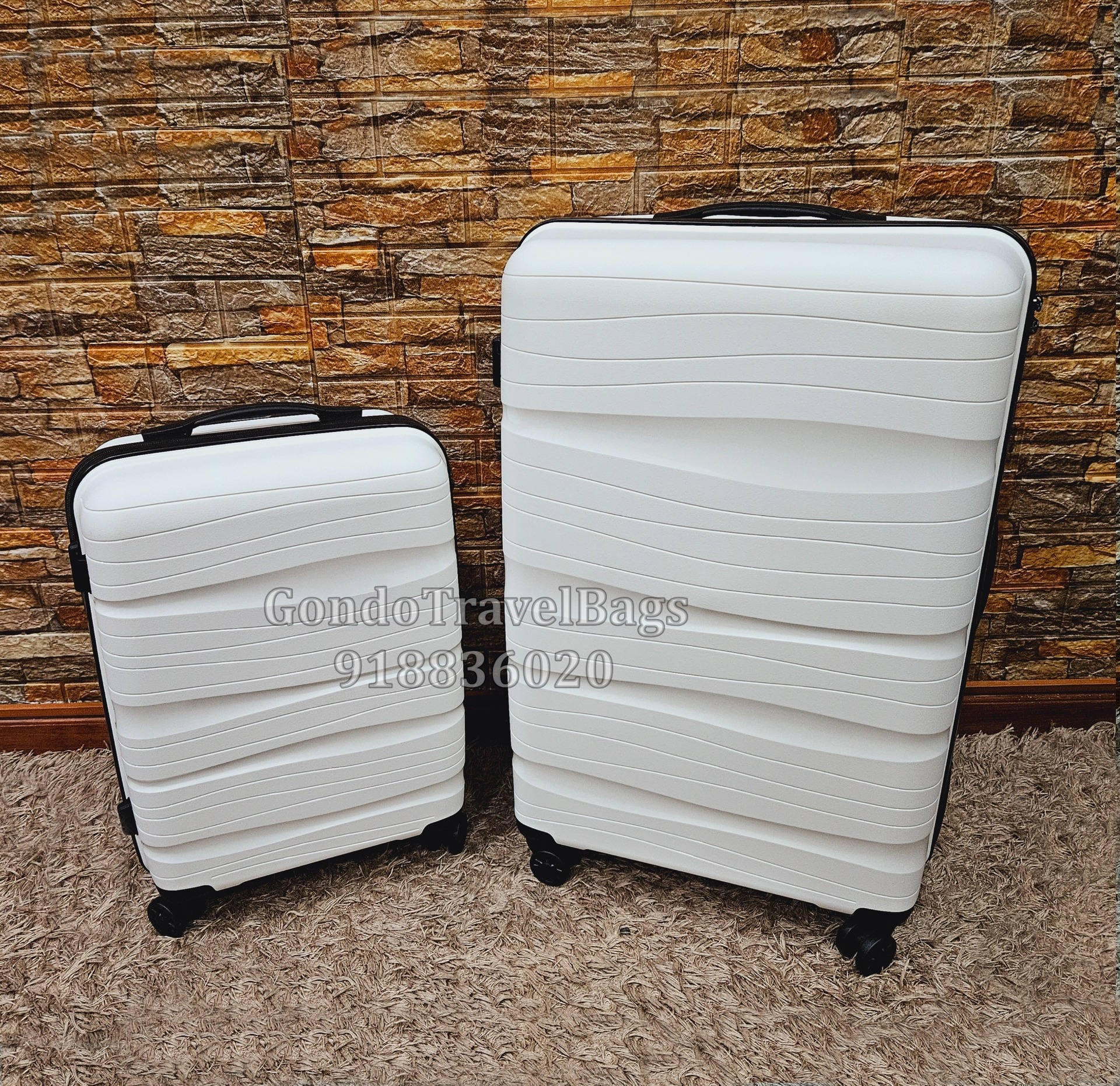 2 Malas de Viagem Polipropileno - Porão 32Kg + Cabine 8 ou 10Kg
